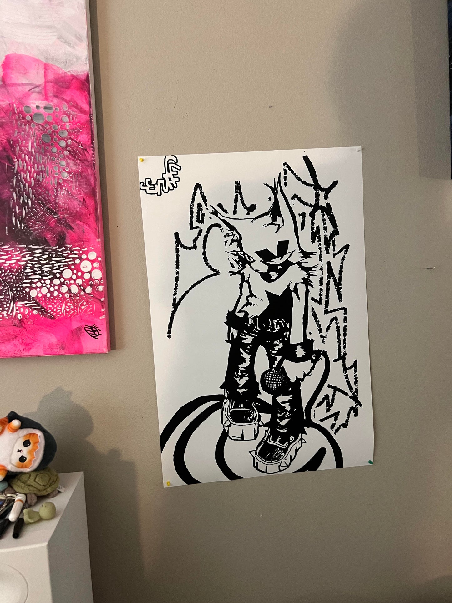 Scruff Cat Poster