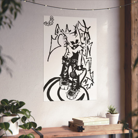 Scruff Cat Poster
