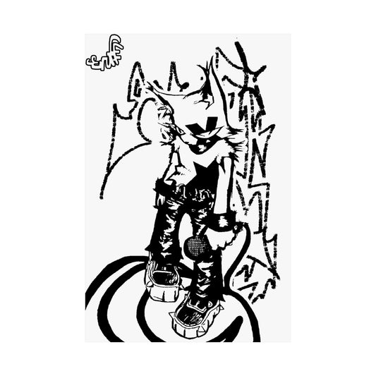 Scruff Cat Poster